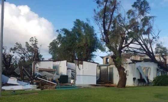 Kalbarri WA damaged home