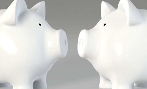 Two piggy banks
