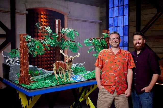 LEGO Masters series 3 winners David and Gus with their incredible build