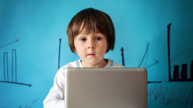 Child on laptop