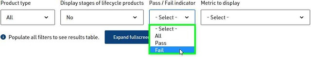 Selection options for MySuper Heatmap