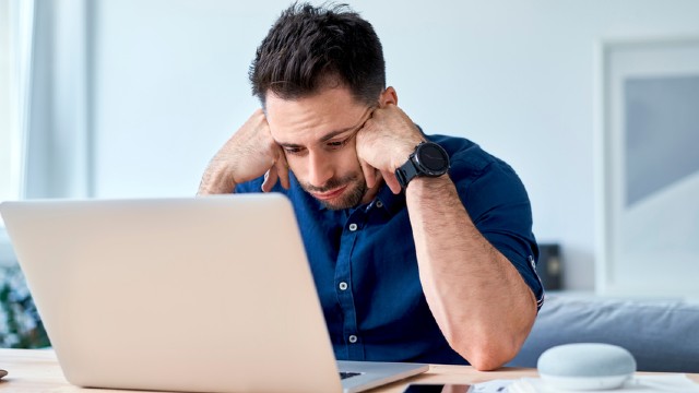 Man stressed