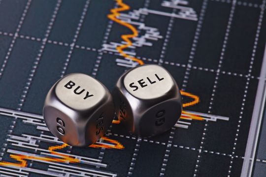 Dices,Cubes,To,Trader.,Cubes,With,The,Words,Sell,Buy.