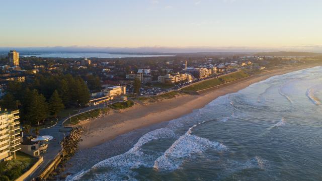 Aerial view of Sutherland shire area of Sydney