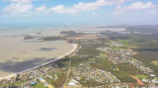 Aerial views of Yeppoon, QLD