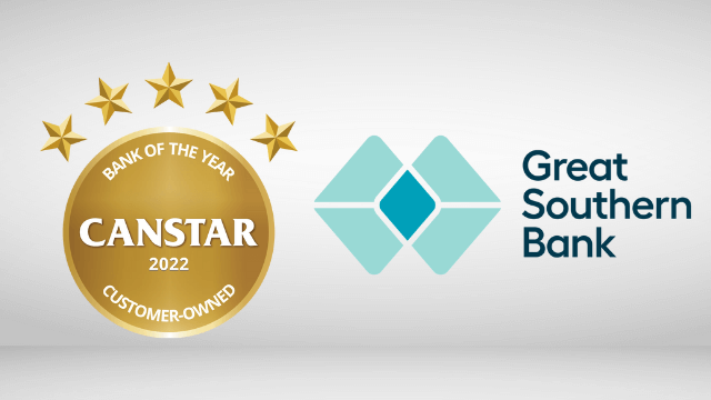 2022 Customer-Owned Bank of the Year winner logo - Great Southern Bank