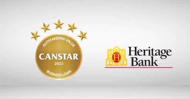 Business Loans 2022 Heritage Bank winners logo
