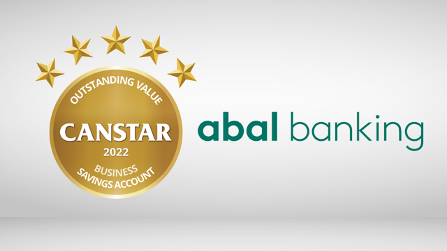 Business Savings & Transaction winner logo - Abal Banking