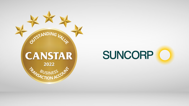 Business Savings & Transaction winner logo - Suncorp
