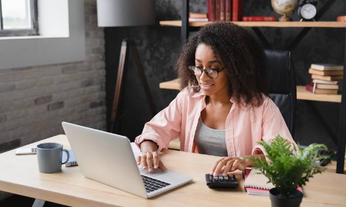 Woman on laptop