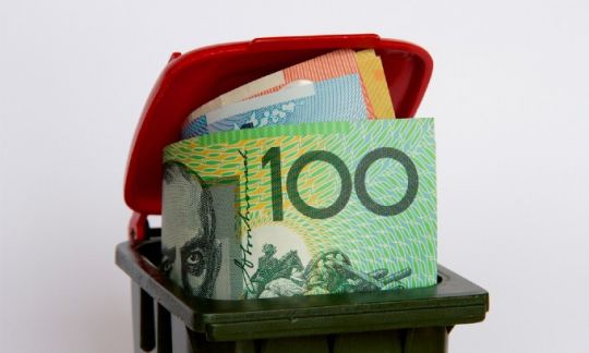 Money in the bin