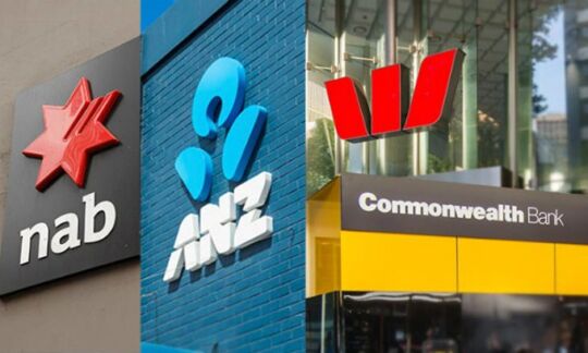 The big four bank exteriors representing ANZ, CBA, NAB & Westpac term deposit rates.