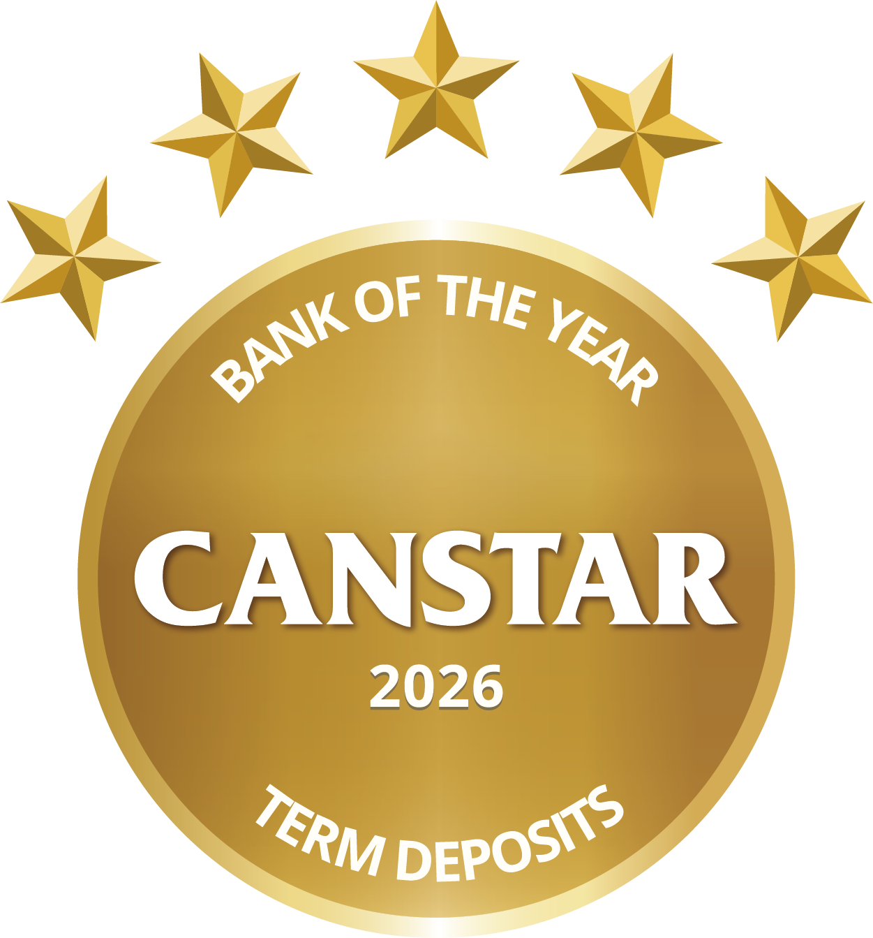 Canstar 2026 Bank of the Year — Term Deposits award