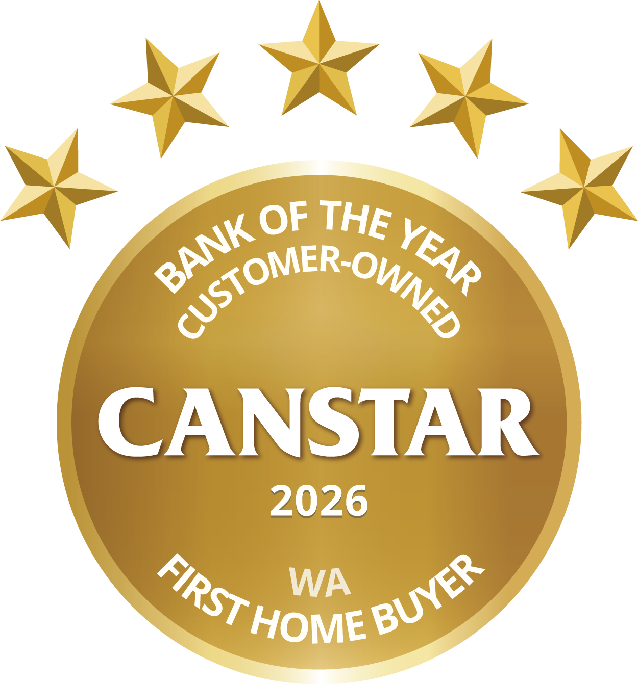 Canstar 2026 Customer Owned Bank of the Year – WA Award