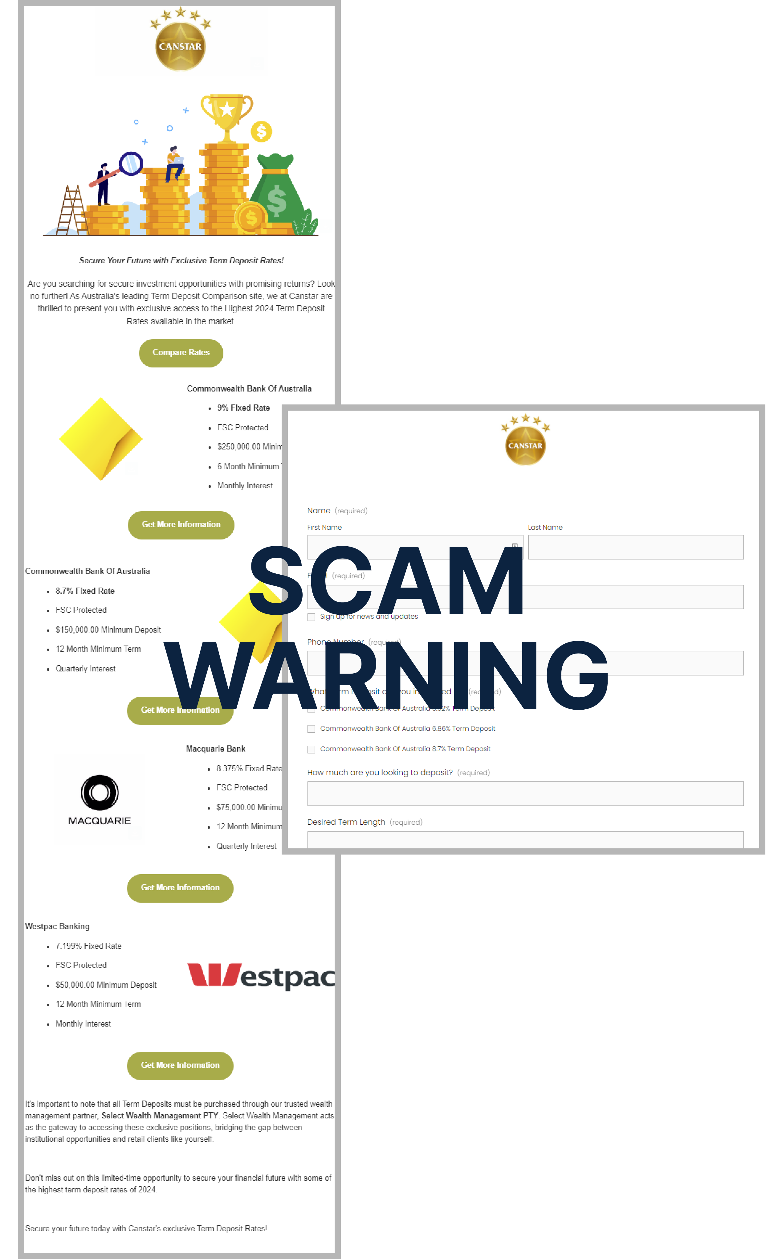 Scams and Fraud Warning | Canstar