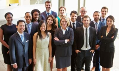 A group of employees representing group life insurance.