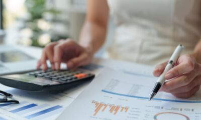 accountant calculating finances