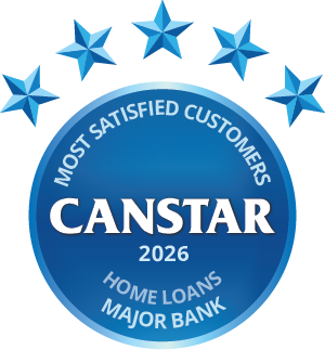 Canstar 2026 Most Satisfied Customers Award Home Loans - Major Bank