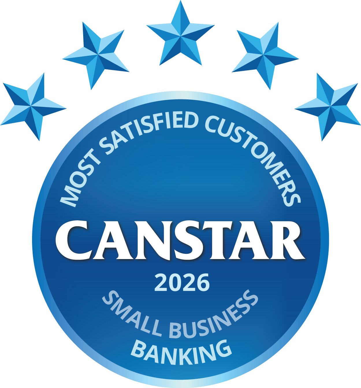 Canstar 2026 Most Satisfied Customers Awards - Small Business Bank
