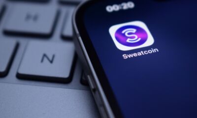 The Sweatcoin app icon on a mobile phone screen.
