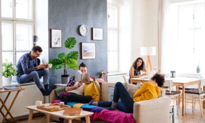 A group of housemates discuss the most affordable suburbs to rent in australia in 2025.